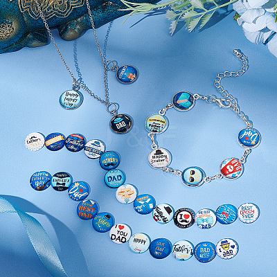 1Bag Glass Cabochons GGLA-PH0001-40A-1