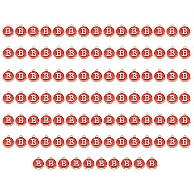 Golden Plated Enamel Alloy Charms ENAM-SZ0001-26C-B-1
