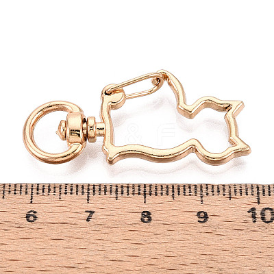 Alloy Swivel Snap Hook Clasps PALLOY-T090-82KCG-1