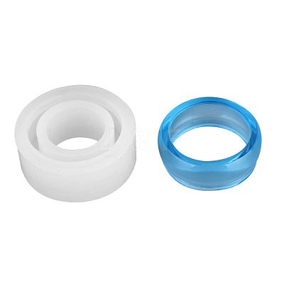 Transparent DIY Ring Silicone Molds DIY-WH0128-09A-1