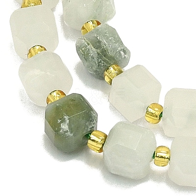 Natural Tianshan Cui Quartzite Beads Strand G-I376-D03-01-1