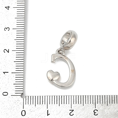 Brass European Dangle Charms LS-KK-Z097-01C-GP-1
