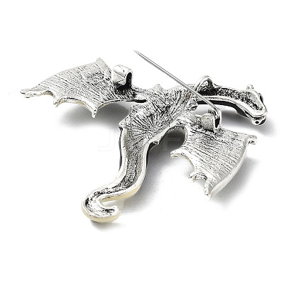 Dragon Alloy Brooch JEWB-K018-13AS-03-1
