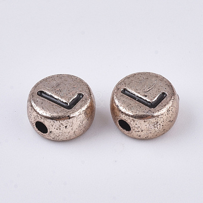 Plating Acrylic Beads PACR-T010-002RG-1