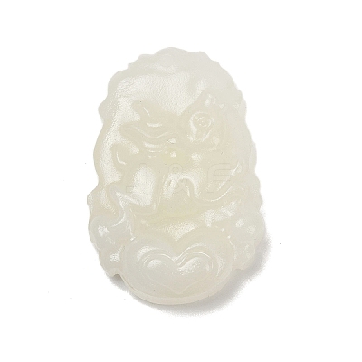 Natural White Jade Carved Pendants G-S384-01D-1