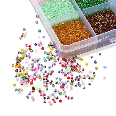 19200Pcs 24 Colors 12/0 Glass Seed Beads SEED-YW0001-87A-1