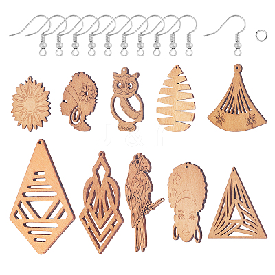 DIY Dangle Earring Making Kits DIY-FH0001-35-1