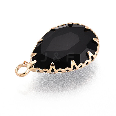 Transparent Glass Pendants KK-N283-02A-G-1