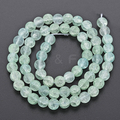 Crackle Glass Beads Strands GLAA-S192-D-007E-1