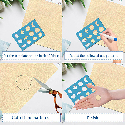 Acrylic Earring Handwork Template DIY-WH0359-024-1