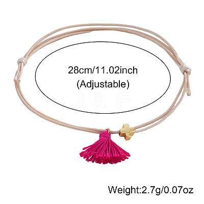 Cotton Tassels Charm Bracelets NZ4276-1-1