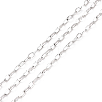 Tarnish Resistant 304 Stainless Steel Cable Chains CHS-C002-03P-02-1