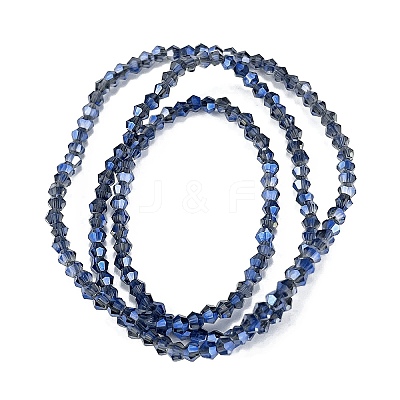 Transparent Electroplate Glass Beads Strands EGLA-A039-T2mm-UA10-1