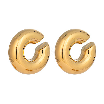 304 Stainless Steel C-Shaped Cuff Earrings BL2447-1