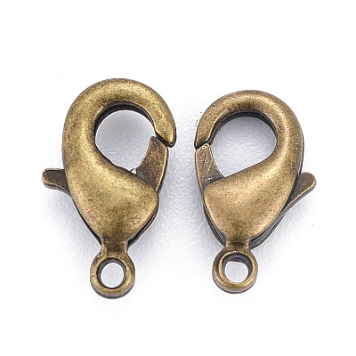 Brass Lobster Claw Clasps X-KK-901-AB-NF-1