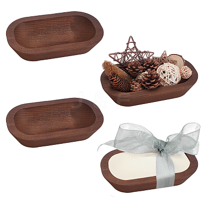 Wood Candle Holder AJEW-WH0796-02-1