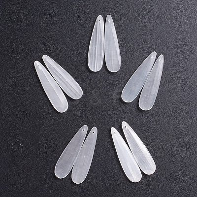 Natural Selenite Pendants G-G827-03I-1