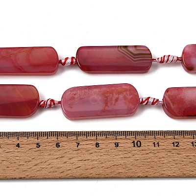 Dyed & Heated Natural Banded Agate Beads Strands GG-CBAB9C6-D04-01-1