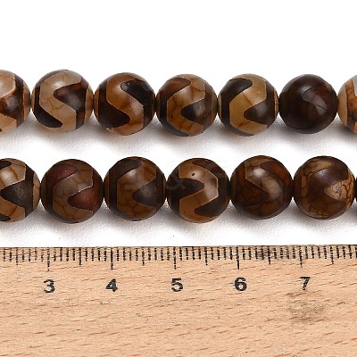 Tibetan Style dZi Beads Strands GG-CBA4812-B02-10MM-1