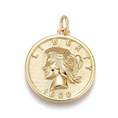 Brass Pendants LS-ZIRC-M108-56G-1