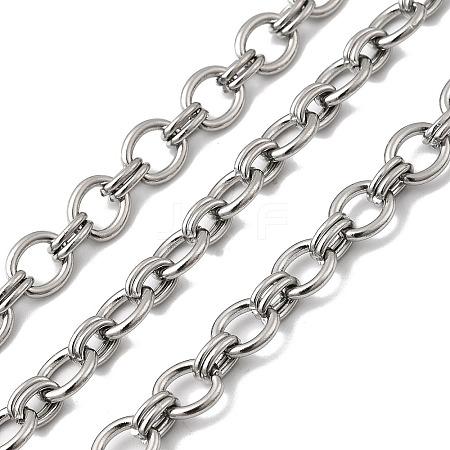 304 Stainless Steel Oval Link Chains CHS-Z007-01P-1