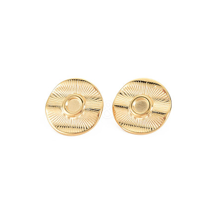 Ion Plating(IP) 304 Stainless Steel Stud Earring Findings STAS-N097-241LG-1