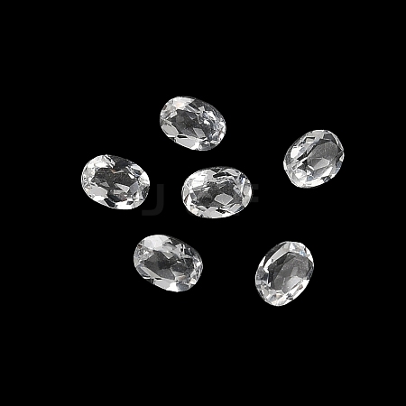 Faceted Natural Quartz Crystal Cabochons G-I295-05C-16B-09-1