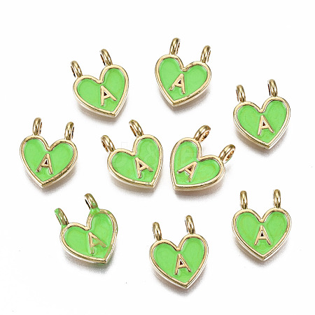 Alloy Enamel Charms X-ENAM-T012-02A-RS-1