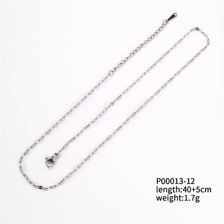 Fashionable Stainless Steel Lightweight Chain Necklace for Clothing and Accessories TK5574-6-1