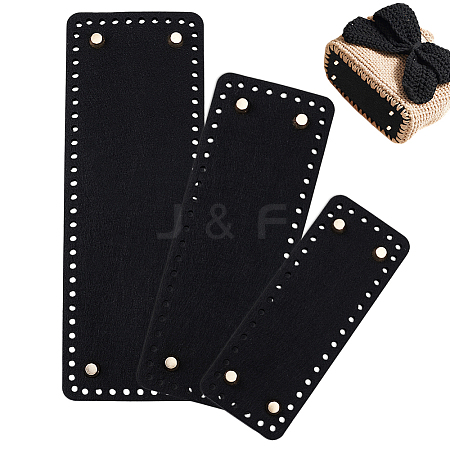 3Pcs 3 Sizes Rectangle Felt Bag Bottom FIND-WH0139-517A-1