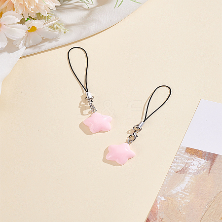 2Pcs Agate Mobile Straps HJEW-LP0001-46B-1