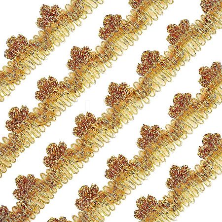 Metallic Lace Trim OCOR-WH0058-01G-1