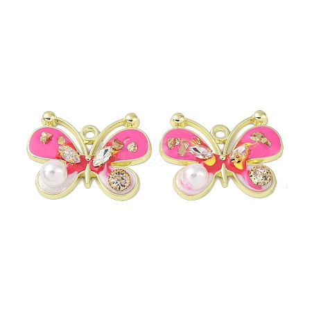 Rack Plating Alloy Enamel Pendants FIND-I038-13C-1