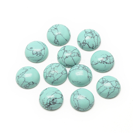 Synthetic Turquoise Cabochons G-R416-20mm-44-1