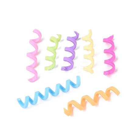 Handmade Polymer Clay Spiral Beads FIND-Q122-01-1