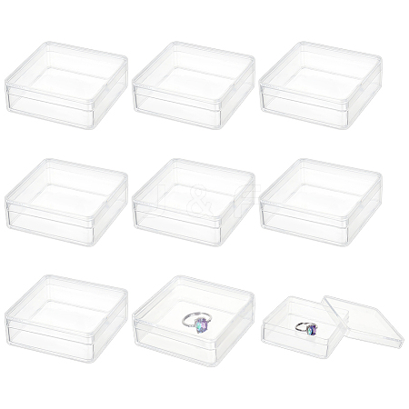 Square Acrylic Storage Boxes LS-CON-WH0125-10A-1