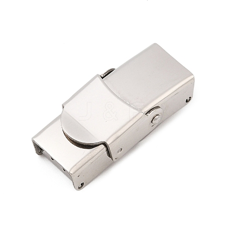 Tarnish Resistant 201 Stainless Steel Watch Band Clasps STAS-K173-01B-1