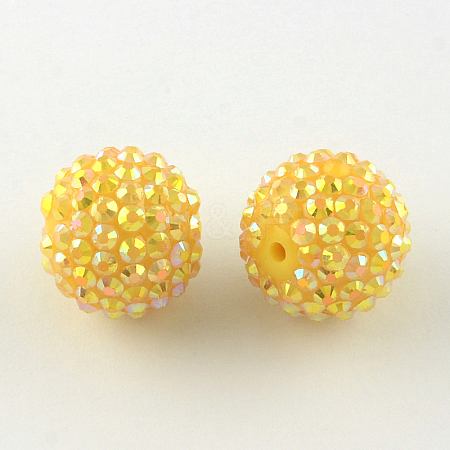 AB-Color Resin Rhinestone Beads RESI-S315-14x16-12-1