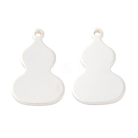 925 Sterling Silver Blank Gourd Charms STER-F057-06S-1