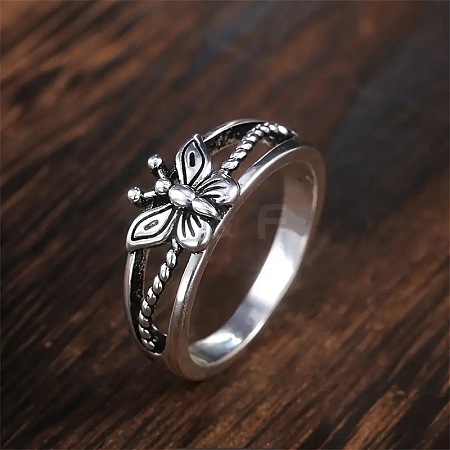 Butterfly Hollow Out Alloy Finger Rings FS-WG9DE85-01-1