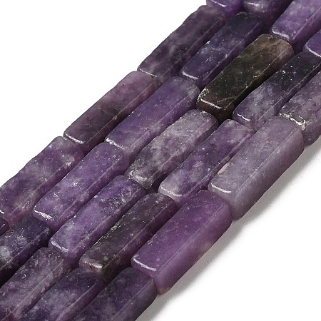 Natural Lepidolite/Purple Mica Stone Beads Strands G-E612-C05-A-1
