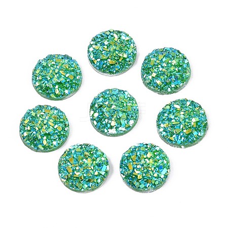 Druzy Resin Decoden Cabochons RESI-WH20007-01C-1