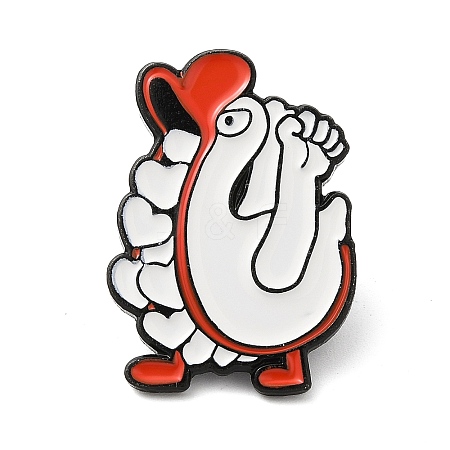 Goose Enamel Pins JEWB-K016-02A-EB-1