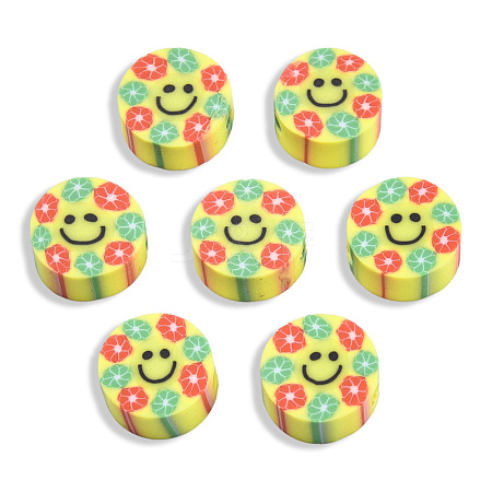 Handmade Polymer Clay Beads CLAY-T019-14F-1