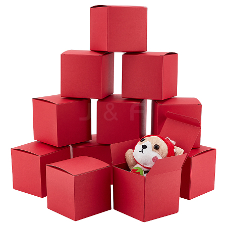 10Pcs Kraft Paper Cardboard Jewelry Gift Boxes CON-WH0001-25B-1