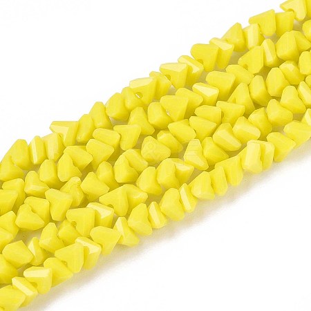 Opaque Glass Beads Strands GLAA-N019-4mm-13-1
