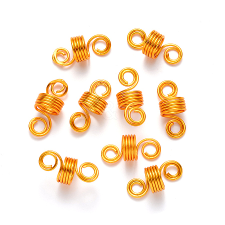 Aluminum Hair Braid Dreadlock Beads X-ALUM-S017-001A-1