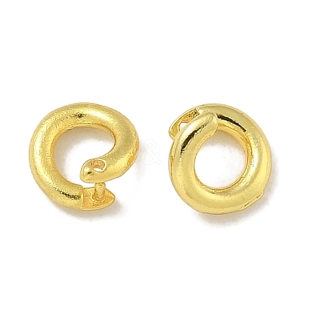 Brass Twister Clasps KK-P284-13G-1