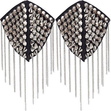 Fashionable Tassel Epaulettes AJEW-WH0235-47P-1