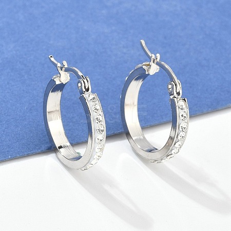 304 Stainless Steel Hoop Earrings LS-EJEW-N0031-11P-1